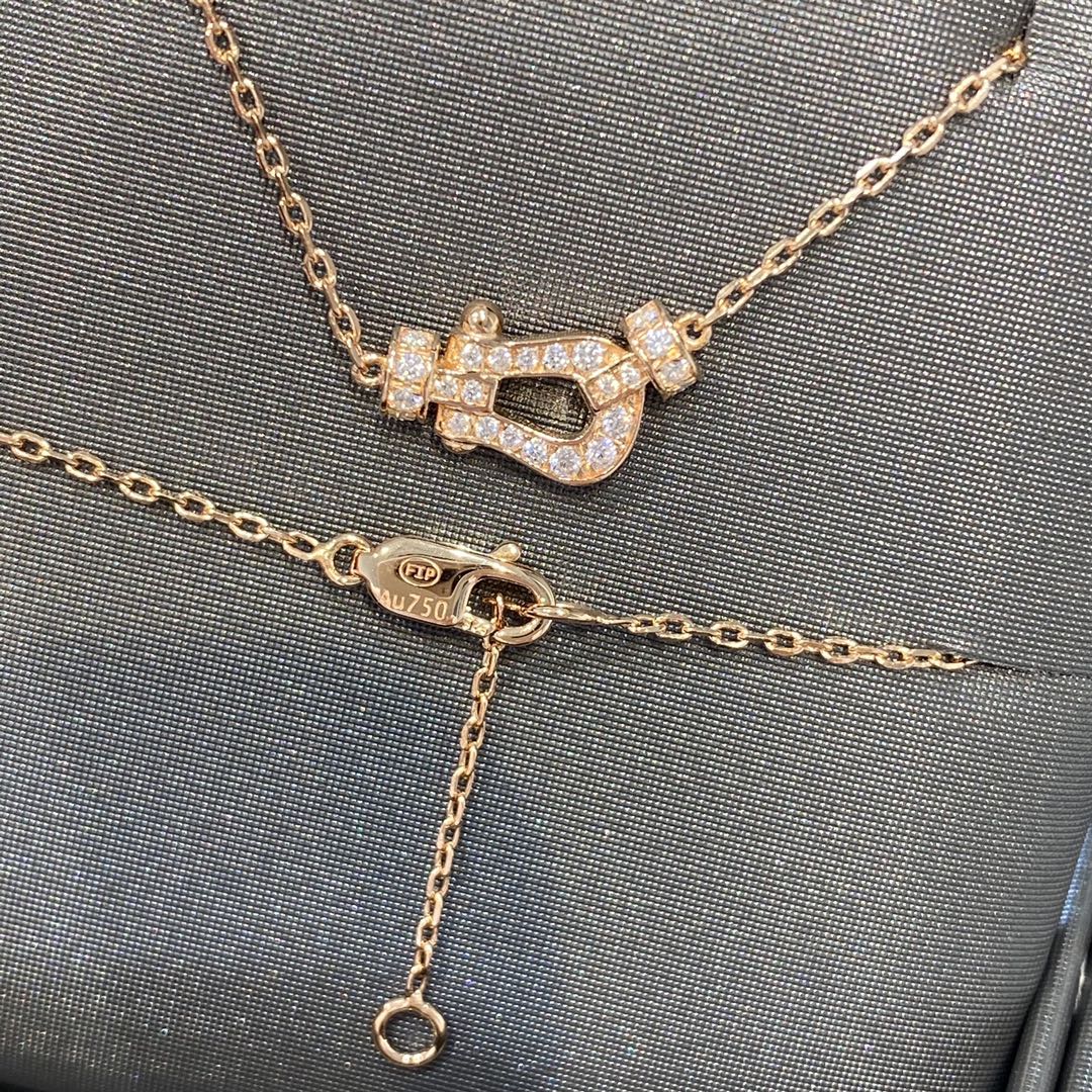 [Charm Aries Jewelry]FORCE 10 DIAMOND PINK GOLD NECKLACE MINI MODEL