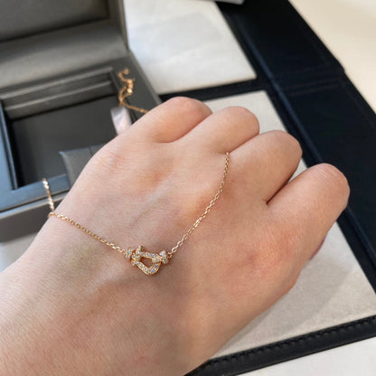 [Charm Aries Jewelry]FORCE 10 DIAMOND PINK GOLD NECKLACE MINI MODEL