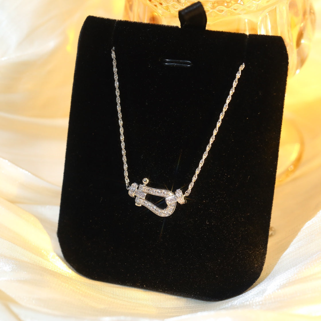 [Charm Aries Jewelry]FORCE 10 DIAMOND SILVER NECKLACE MINI MODEL
