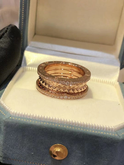 [Charm Aries Jewelry]ZERO 1 ROCK DIAMOND PINK GOLD