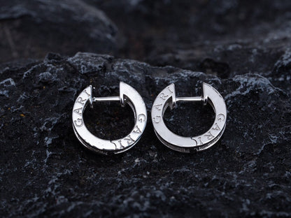 [Charm Aries Jewelry]ZERO 1 MINI SILVER DIAMOND EARRINGS