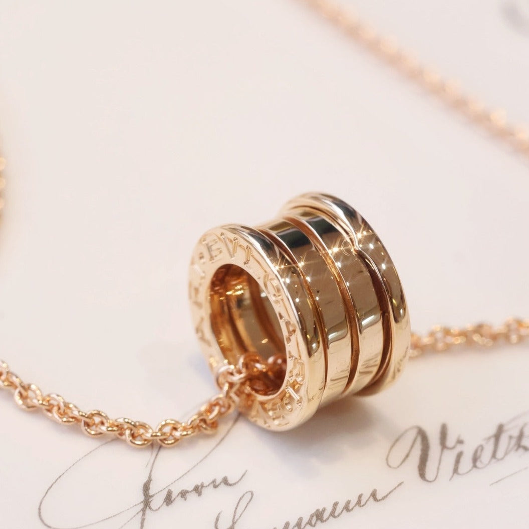 [Charm Aries Jewelry]ZERO 1 PINK GOLD NECKLACE