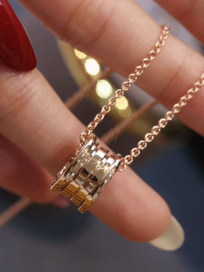 [Charm Aries Jewelry]ZERO 1 PINK GOLD NECKLACE