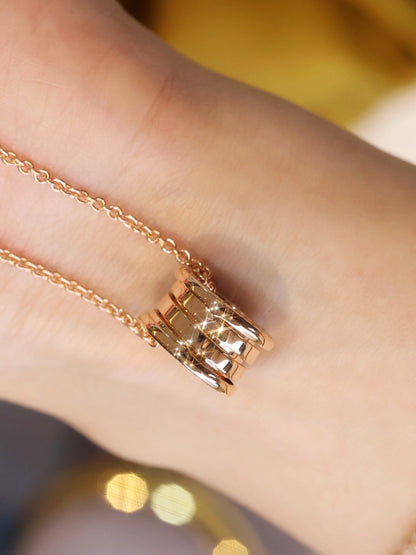 [Charm Aries Jewelry]ZERO 1 PINK GOLD NECKLACE