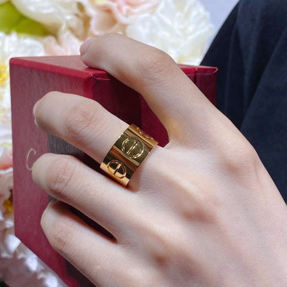 [Charm Aries Jewelry]LOVE 11MM LARGE RING