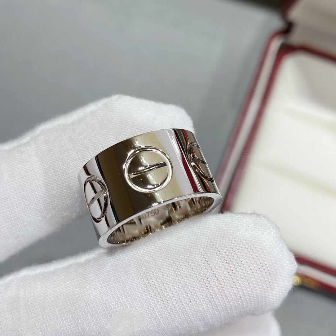 [Charm Aries Jewelry]LOVE 11MM LARGE RING
