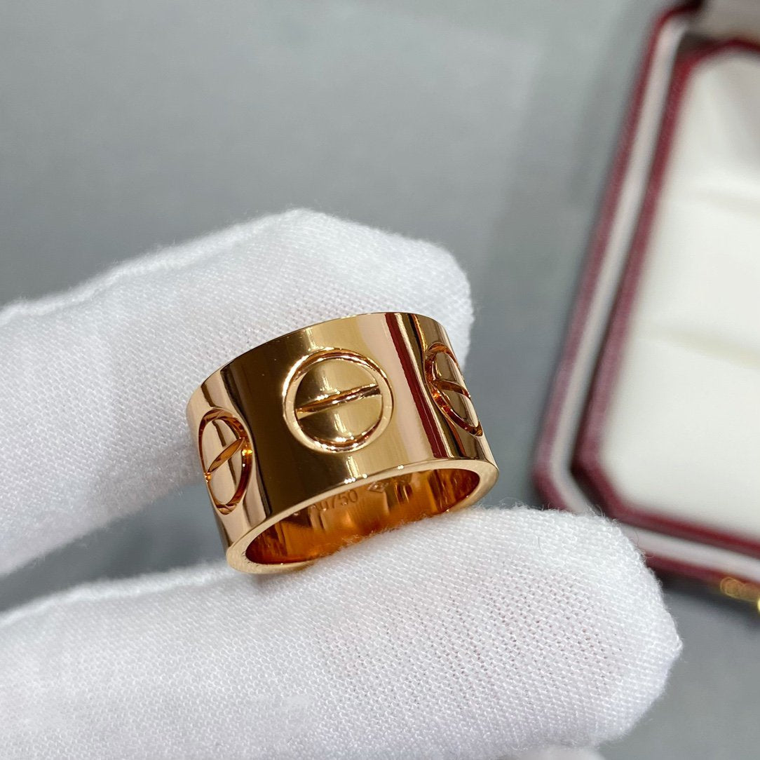 [Charm Aries Jewelry]LOVE 11MM LARGE RING