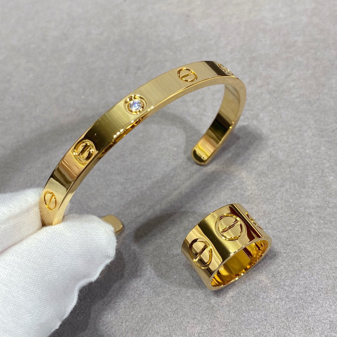 [Charm Aries Jewelry]LOVE 11MM LARGE RING
