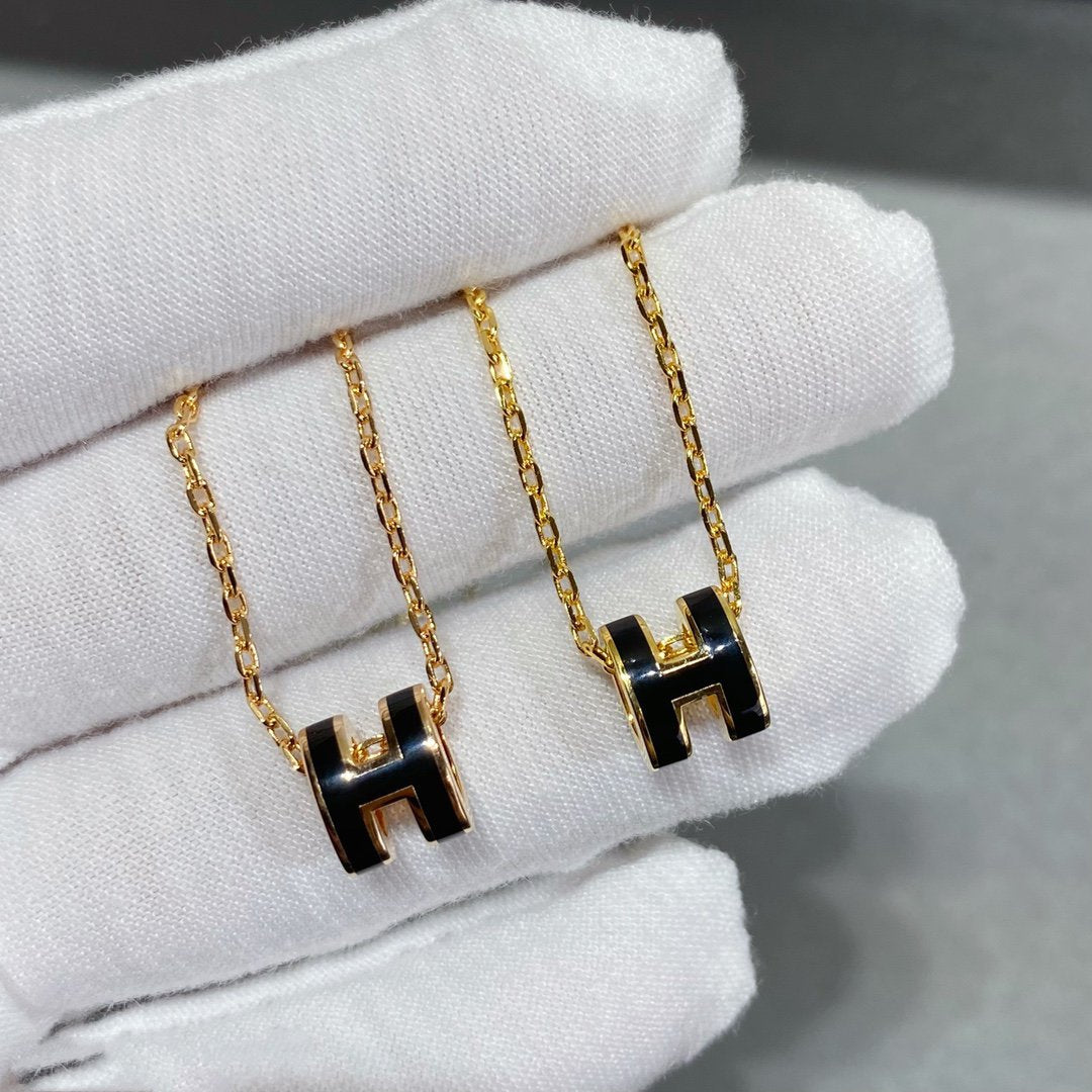 [Charm Aries Jewelry]MINI POP H NECKLACE