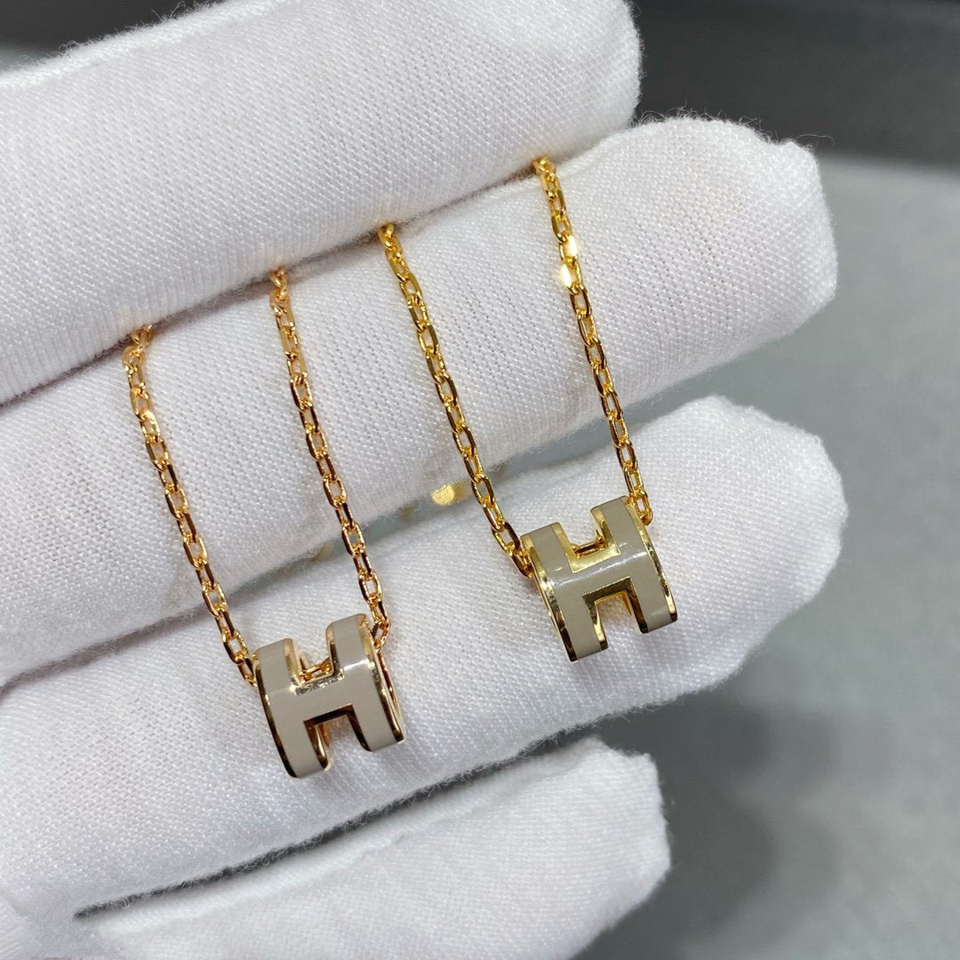 [Charm Aries Jewelry]MINI POP H NECKLACE