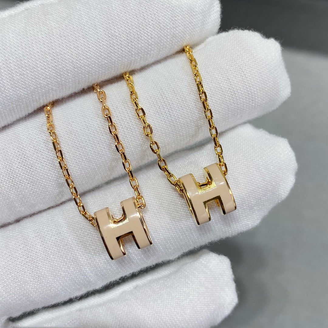 [Charm Aries Jewelry]MINI POP H NECKLACE