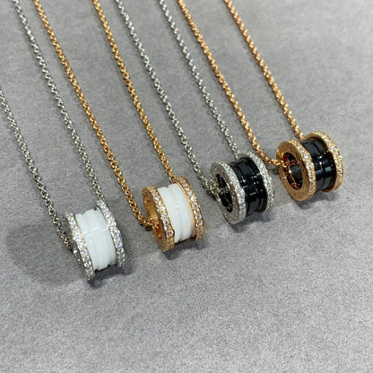 [Charm Aries Jewelry]ZERO 1 DIAMOND CERAMIC NECKLACE