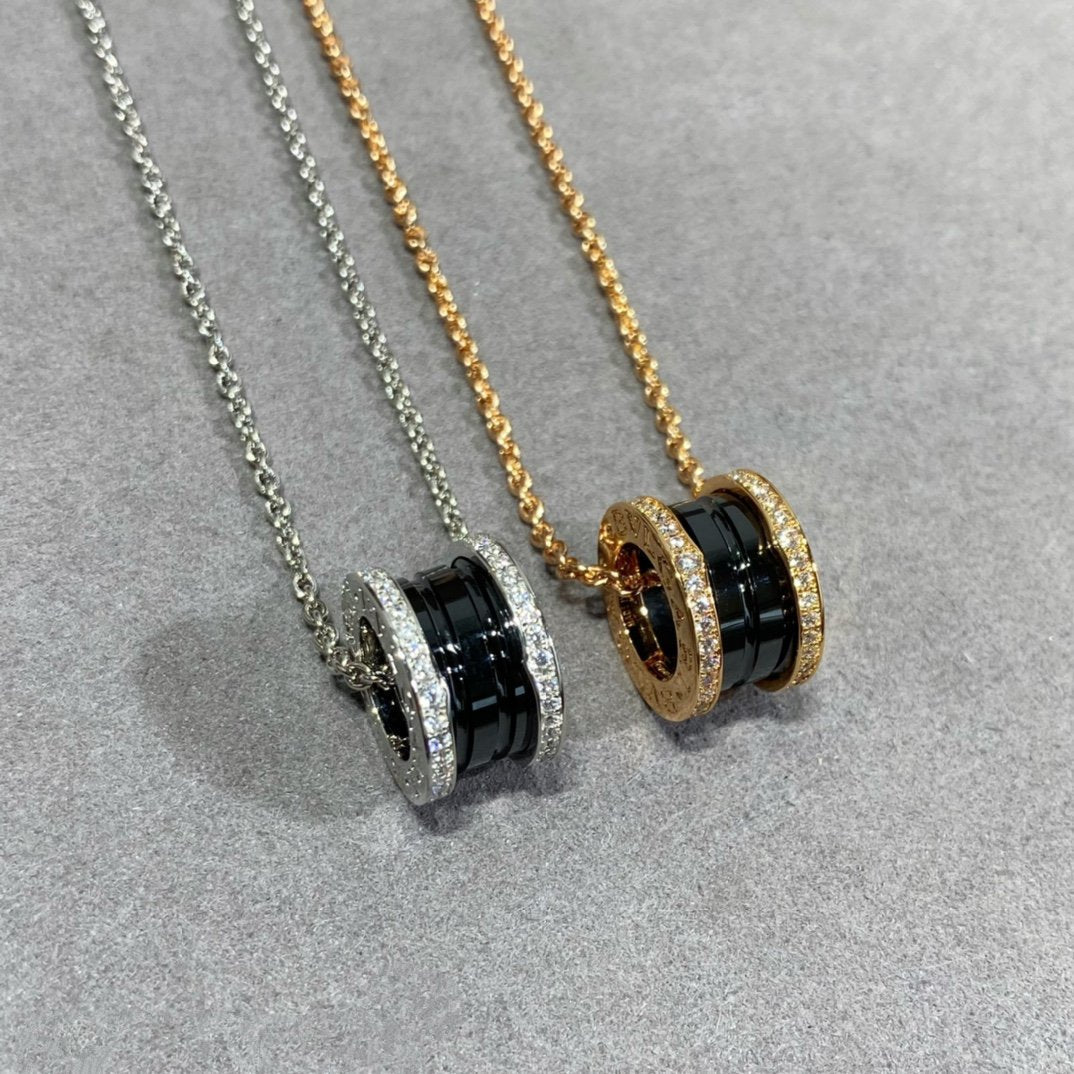 [Charm Aries Jewelry]ZERO 1 DIAMOND CERAMIC NECKLACE