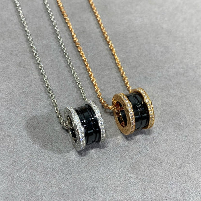 [Charm Aries Jewelry]ZERO 1 DIAMOND CERAMIC NECKLACE