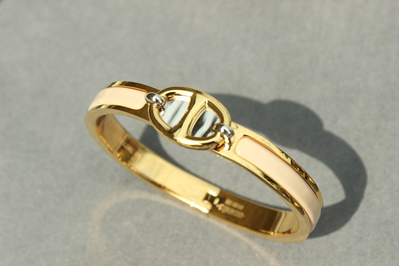 [Charm Aries Jewelry]CLIC CHAINE GOLD BRACELET