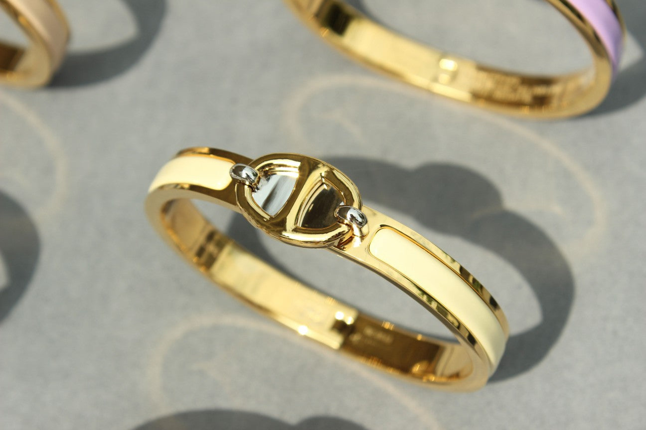 [Charm Aries Jewelry]CLIC CHAINE GOLD BRACELET