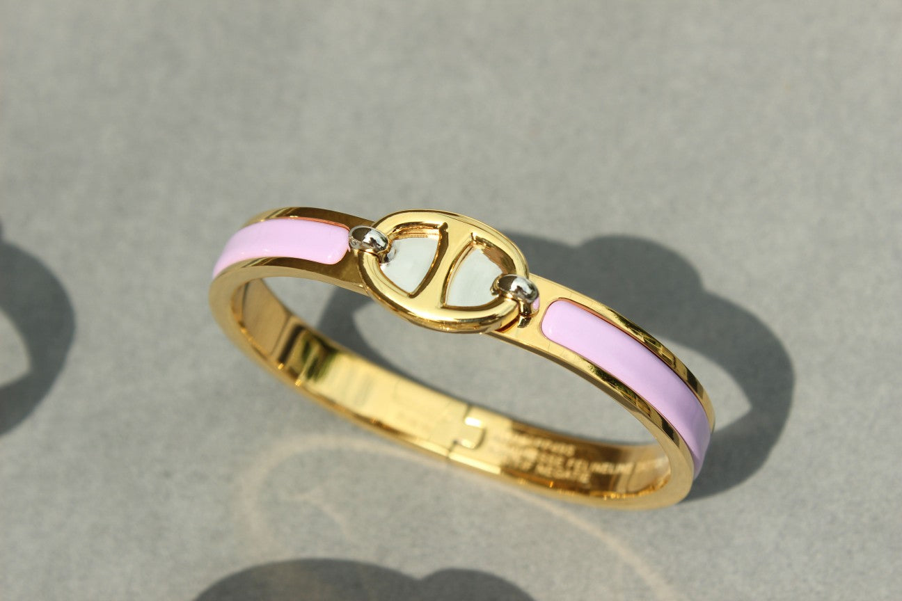 [Charm Aries Jewelry]CLIC CHAINE GOLD BRACELET