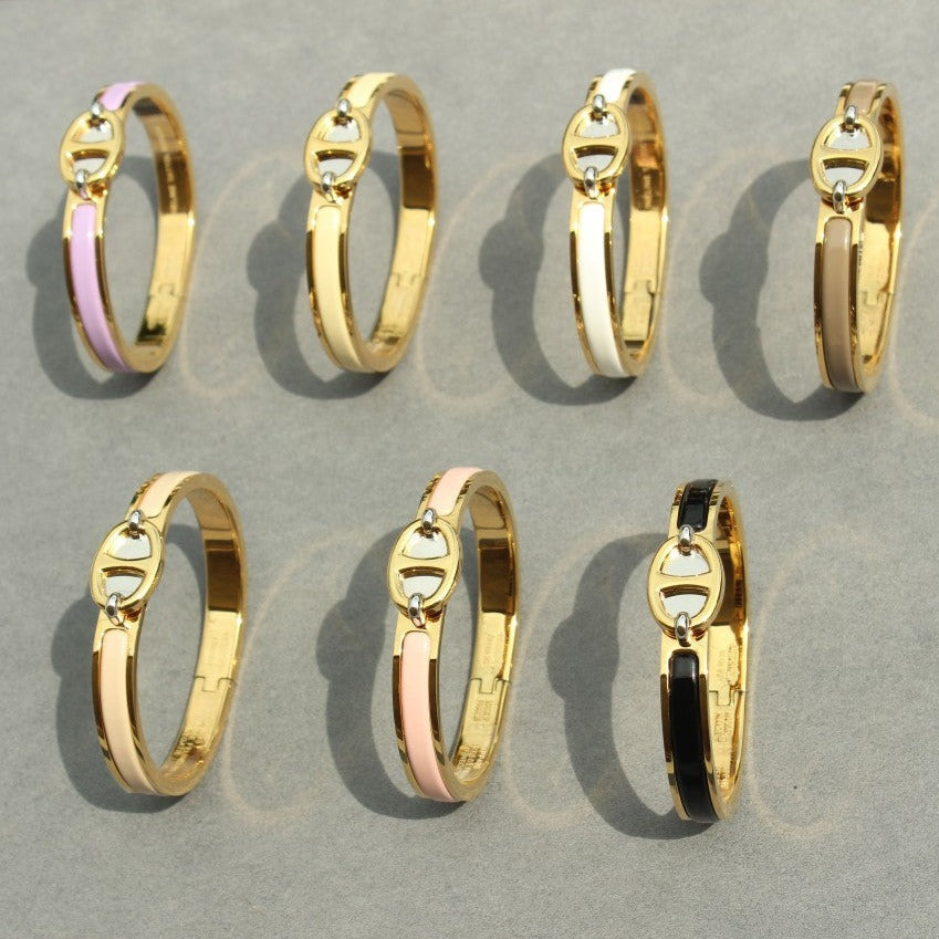 [Charm Aries Jewelry]CLIC CHAINE GOLD BRACELET