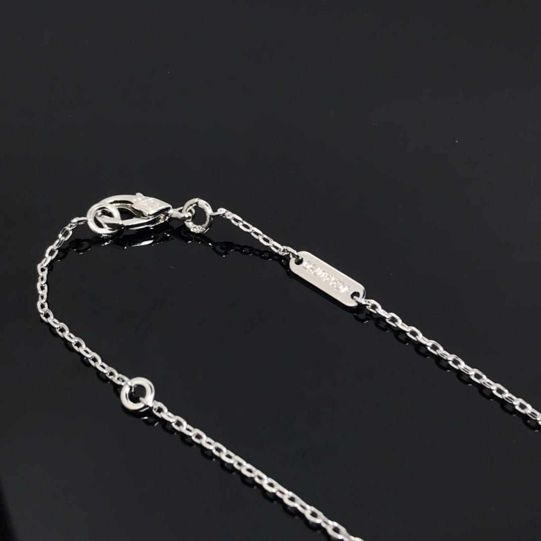 [Charm Aries Jewelry]CLOVER PIETERSITE SILVER LONG NECKLACE