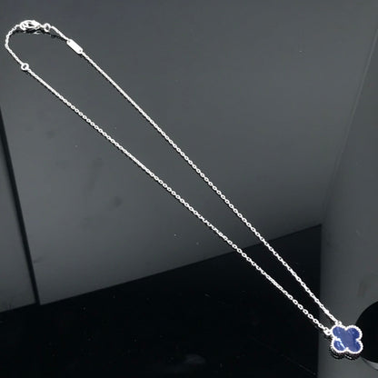 [Charm Aries Jewelry]CLOVER PIETERSITE SILVER LONG NECKLACE