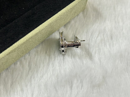[Charm Aries Jewelry]CLOVER PIETERSITE MEDIUM STUD EARRINGS
