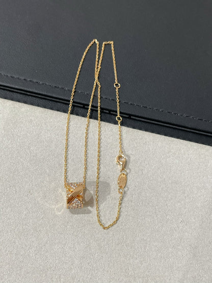 [Charm Aries Jewelry]LIENS EVIDENCE DIAMOND PAVED NECKLACE