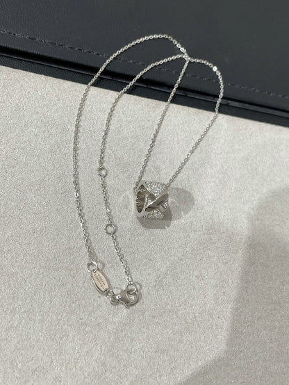 [Charm Aries Jewelry]LIENS EVIDENCE DIAMOND PAVED NECKLACE