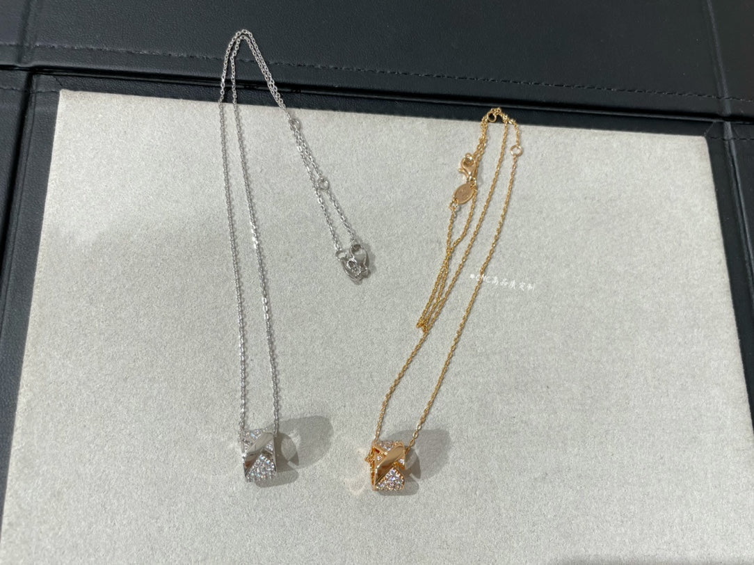 [Charm Aries Jewelry]LIENS EVIDENCE DIAMOND PAVED NECKLACE