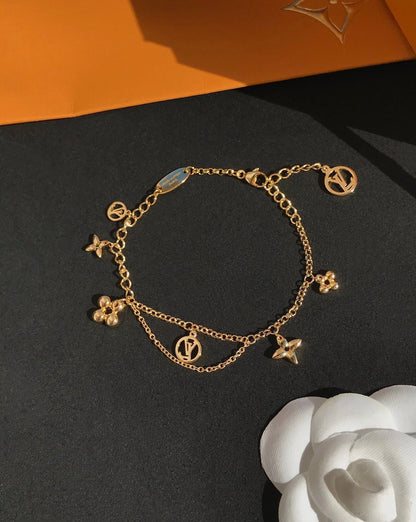 [Charm Aries Jewelry]BLOOMING PINK GOLD MOP BRACELET