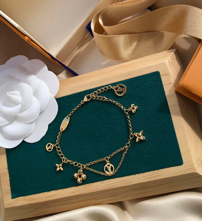 [Charm Aries Jewelry]BLOOMING PINK GOLD MOP BRACELET