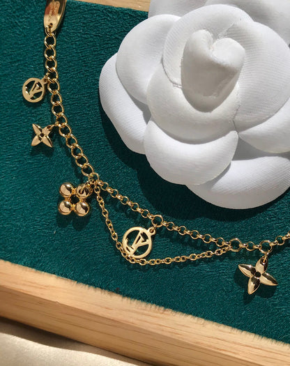 [Charm Aries Jewelry]BLOOMING PINK GOLD MOP BRACELET