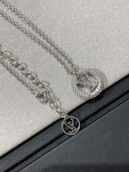 [Charm Aries Jewelry]BY NIGHT DIAMOND PAVED NECKLACE