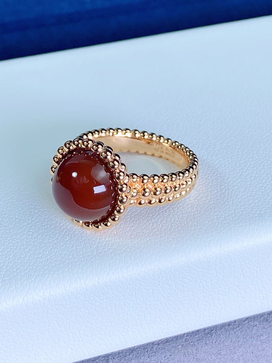 [Charm Aries Jewelry]PERLEE COULEURS ROSE GOLD RING