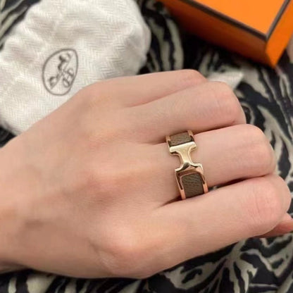 [Charm Aries Jewelry]OLYMPE PINK GOLD RING