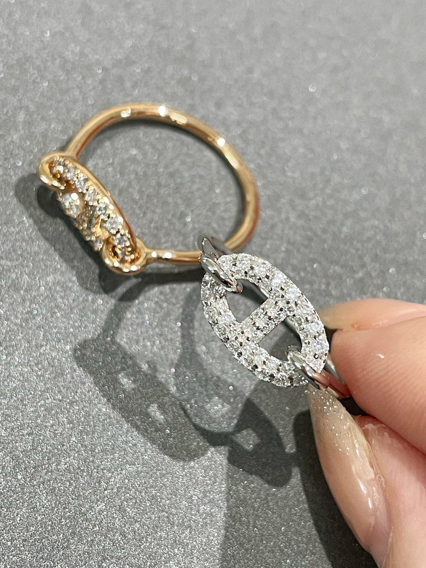 [Charm Aries Jewelry]RONDE SMALL DIAMOND RING