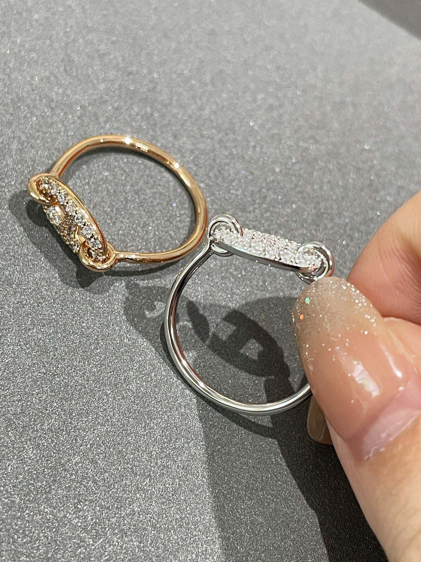 [Charm Aries Jewelry]RONDE SMALL DIAMOND RING