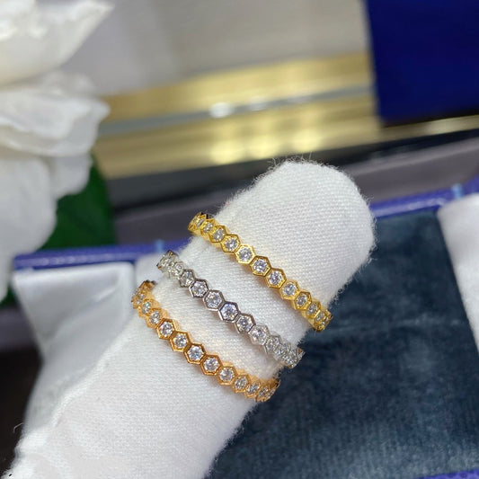 [Charm Aries Jewelry]BEE LOVE DIAMOND PAVED SMALL RING