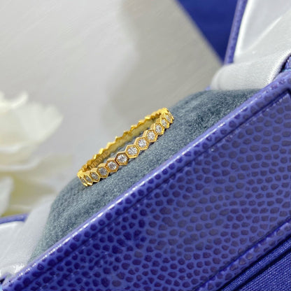 [Charm Aries Jewelry]BEE LOVE DIAMOND PAVED SMALL RING