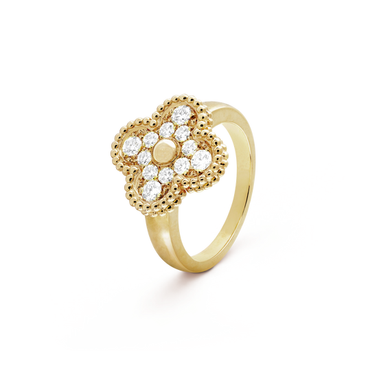 [Charm Aries Jewelry]CLOVER DIAMOND RING