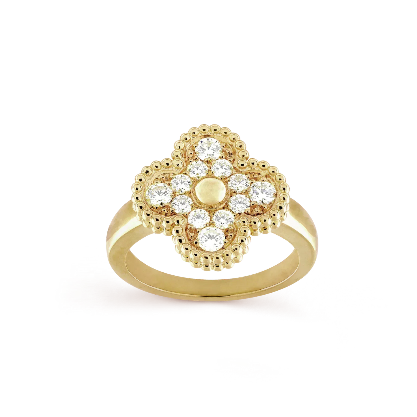 [Charm Aries Jewelry]CLOVER DIAMOND RING