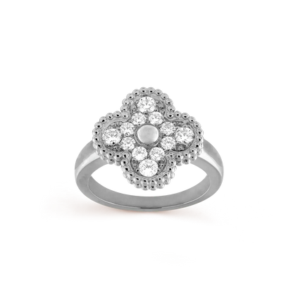 [Charm Aries Jewelry]CLOVER DIAMOND RING