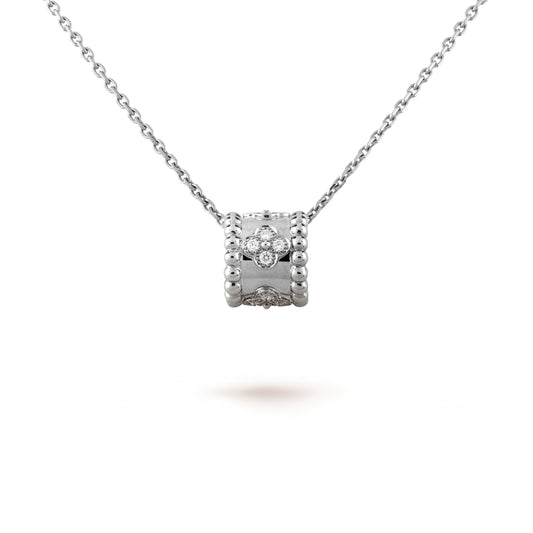 [Charm Aries Jewelry]PERLEE PEDANT SIVLER DIAMOND NECKLACE