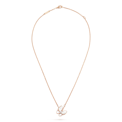 [Charm Aries Jewelry]BUTTERFLY MOP DIAMOND NECKLACE