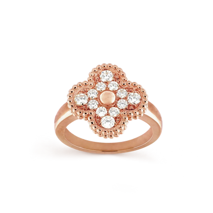 [Charm Aries Jewelry]CLOVER DIAMOND RING