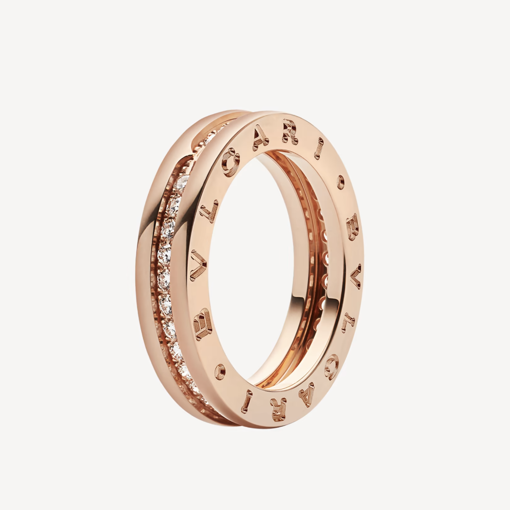 [Charm Aries Jewelry]ZERO 1 ONE-BAND PAVED DIAMONDS ON THE SPIRAL RING
