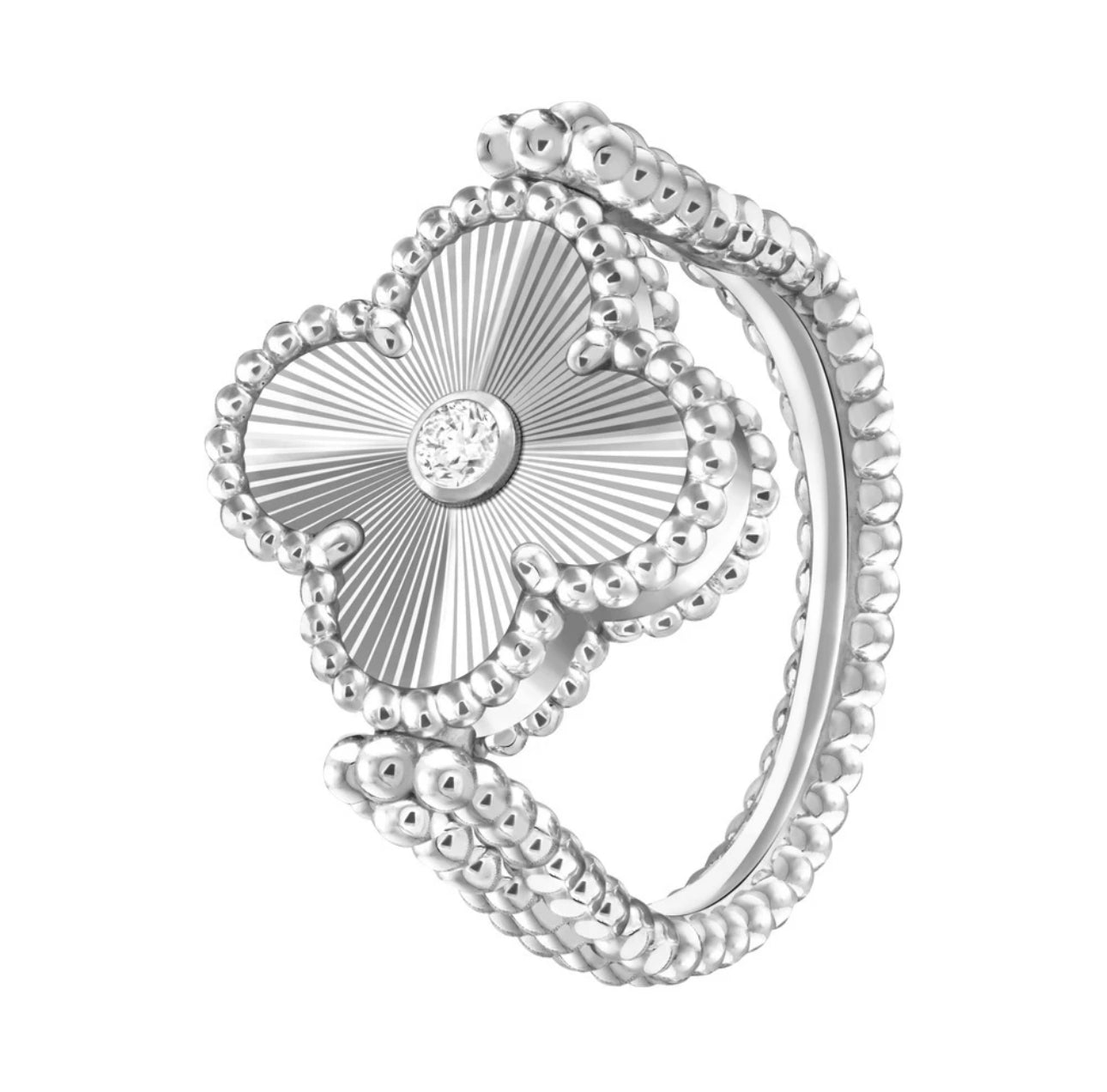 [Charm Aries Jewelry]CLOVER RIVERSIBLE SLIVER RING