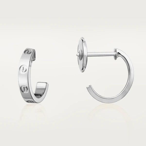 [Charm Aries Jewelry]LOVE EARRINGS 2.65MM SILVER