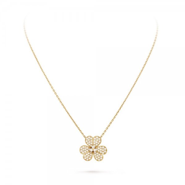 [Charm Aries Jewelry]FLOWER DIAMOND NECKLACE