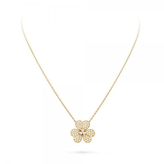 [Charm Aries Jewelry]FLOWER DIAMOND NECKLACE