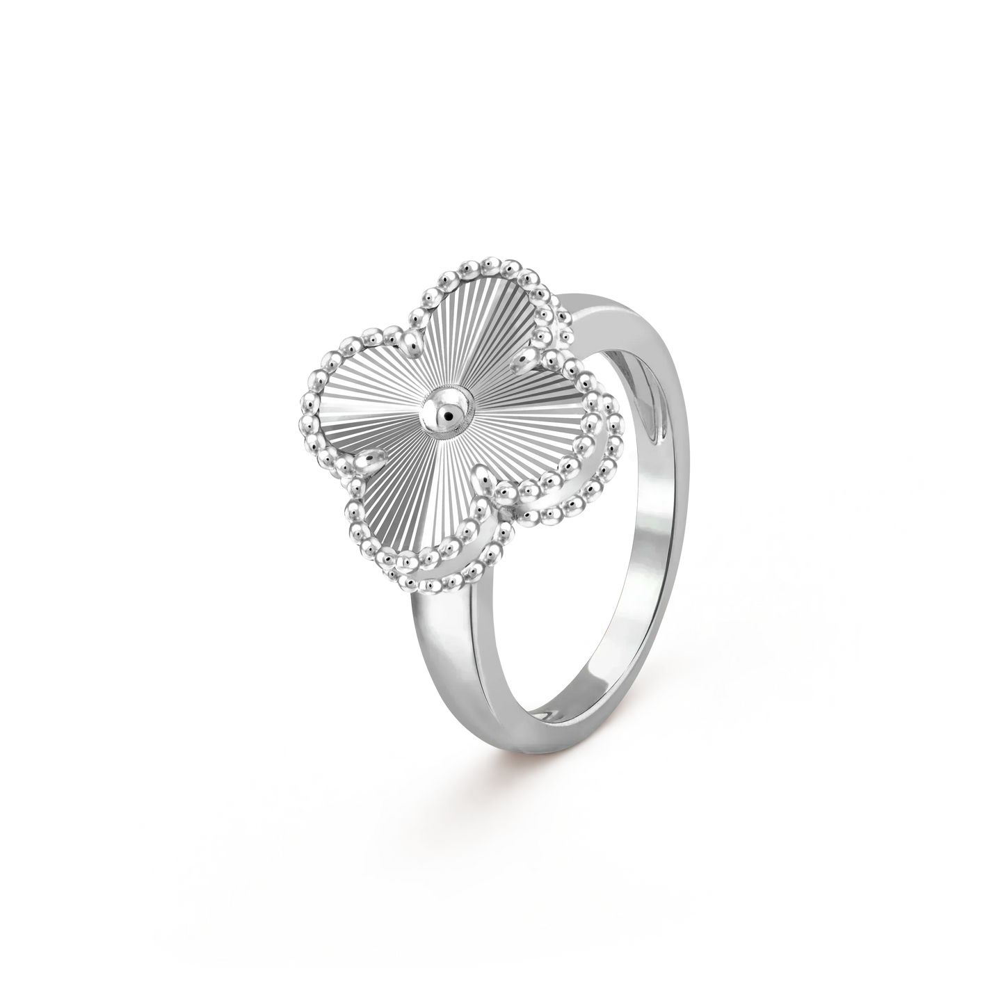 [Charm Aries Jewelry]CLOVER SILVER RING